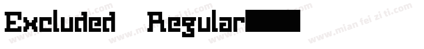 Excluded Regular字体转换